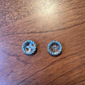 Judith Ripka Sterling Silver Earring Jackets.  Studs sold separately.